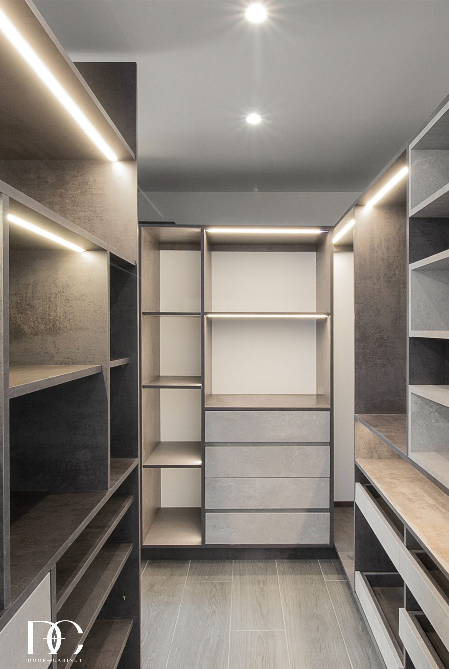 Custom closet millwork by Door + Cabinet, Lafayette LA